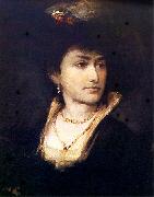 Maurycy Gottlieb Portrait of Artist's Sister - Anna. Sweden oil painting artist